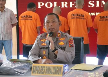 Kapolres Simalungun AKBP Marganda Aritonang Paparkan Kronologi Peristiwa